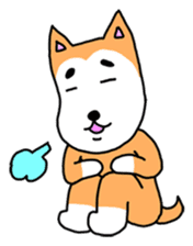 lovely dog and toy box sticker #639285