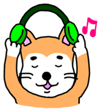 lovely dog and toy box sticker #639294