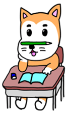 lovely dog and toy box sticker #639296