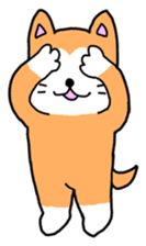 lovely dog and toy box sticker #639304