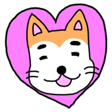 lovely dog and toy box sticker #639307