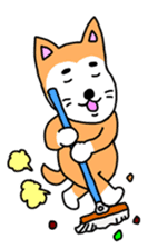 lovely dog and toy box sticker #639311