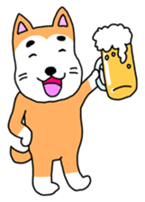 lovely dog and toy box sticker #639312