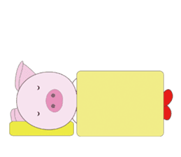 Port town pig Ton Ton sticker #639712