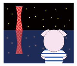 Port town pig Ton Ton sticker #639715
