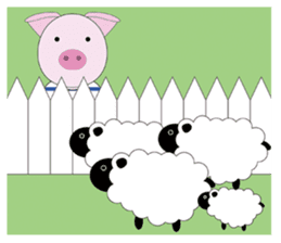 Port town pig Ton Ton sticker #639719