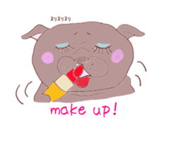 Pug every day! sticker #640471