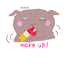 Pug every day! sticker #640471