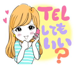 A popular girl sticker #640826