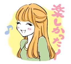 A popular girl sticker #640830