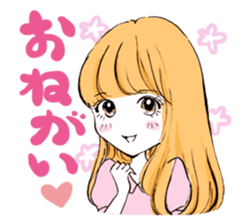 A popular girl sticker #640834