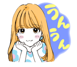 A popular girl sticker #640837