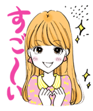 A popular girl sticker #640841