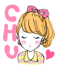 A popular girl sticker #640844