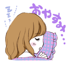 A popular girl sticker #640847