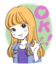 A popular girl sticker #640848