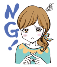 A popular girl sticker #640849