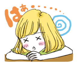 A popular girl sticker #640855