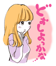 A popular girl sticker #640858