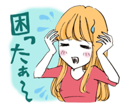 A popular girl sticker #640860