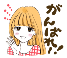 A popular girl sticker #640862