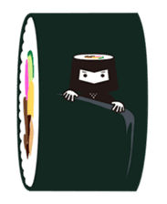Sushi Samurai&Maki Ninja&Wasabi Geisha sticker #641003