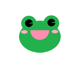 Simple cute frogs sticker #641066
