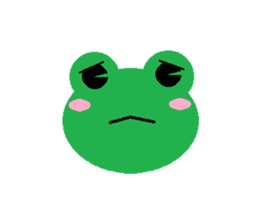 Simple cute frogs sticker #641069