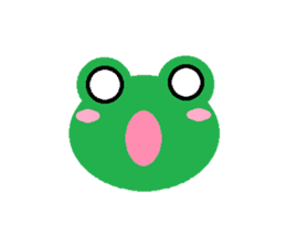 Simple cute frogs sticker #641072