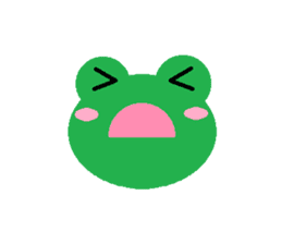 Simple cute frogs sticker #641073