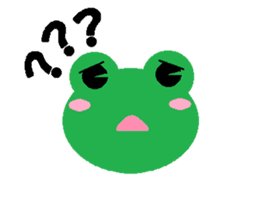 Simple cute frogs sticker #641074