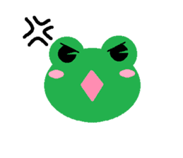 Simple cute frogs sticker #641075
