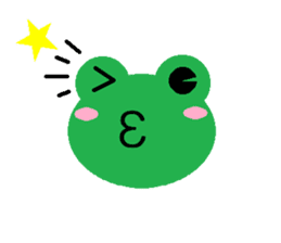 Simple cute frogs sticker #641076