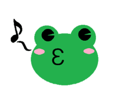 Simple cute frogs sticker #641077