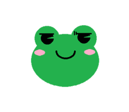 Simple cute frogs sticker #641078