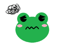 Simple cute frogs sticker #641079