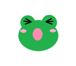 Simple cute frogs sticker #641080