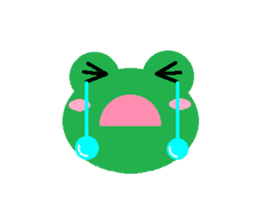 Simple cute frogs sticker #641082