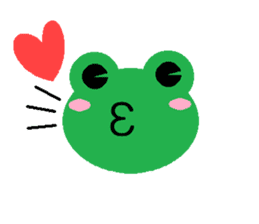 Simple cute frogs sticker #641085