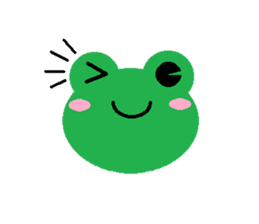 Simple cute frogs sticker #641087