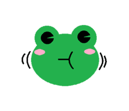 Simple cute frogs sticker #641090