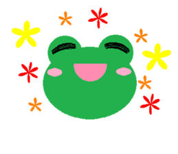 Simple cute frogs sticker #641091
