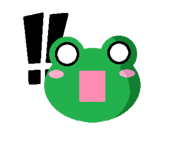 Simple cute frogs sticker #641092