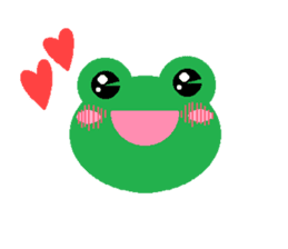 Simple cute frogs sticker #641093