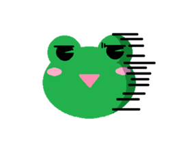 Simple cute frogs sticker #641094