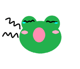 Simple cute frogs sticker #641095