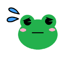 Simple cute frogs sticker #641096