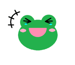 Simple cute frogs sticker #641098