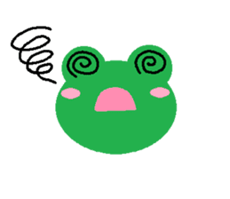 Simple cute frogs sticker #641099