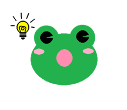 Simple cute frogs sticker #641101
